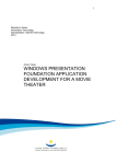 WINDOWS PRESENTATION FOUNDATION APPLICATION DEVELOPMENT FOR A MOVIE THEATER