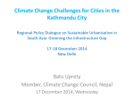 Climate Change Challenges for Cities in the Kathmandu City