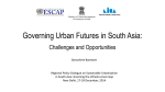 Governing Urban Futures in South Asia: Challenges and Opportunities