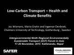 Low-Carbon Transport – Health and Climate Benefits
