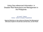 Using Geo-referenced Information  in Disaster Risk Reductiona and Management in