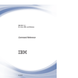 Command Reference IBM DB2 10.1 for Linux, UNIX, and Windows