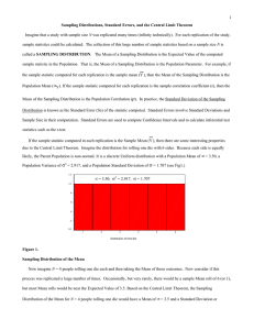 1 N SAMPLING DISTRIBUTION