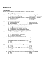 Review test # 2