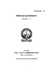 PERIYAR UNIVERSITY – 17 Annexure B.Sc., TELE- COMMUNICATION