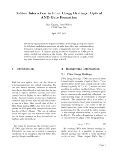 Soliton Interaction in Fiber Bragg Gratings: Optical AND Gate Formation