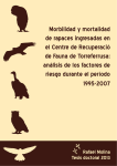 Morbilidad y mortalidad de rapaces ingresadas en el Centre de Recuperació