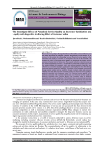 Advances in Environmental Biology