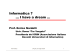 Informatica ? … I have a dream