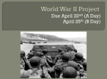 WWII Project Outline