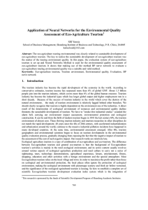 Application of Neural Networks for the Environmental Quality