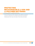 PROTECTING RECHARGEABLE LI-ION AND LI-POLYMER BATTERIES in Consumer Portable Electronics