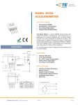 MODEL 3052A ACCELEROMETER  SPECIFICATIONS