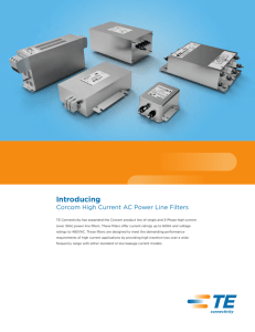 Introducing Corcom High Current AC Power Line Filters