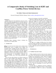 A Comparative Study of Switching Loss in IGBT and