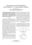Rectangular Wave Delta Modulation Buck Regulator for Voltage Regulator Modules