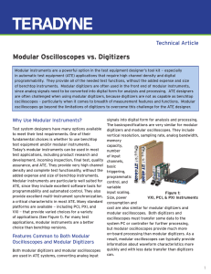 Modular Oscilloscopes vs. Digitizers Technical Article