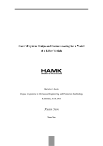 Control System Design and Commissioning for a Model
