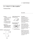 0.1– 6 GHz 3 V, 17 dBm Amplifier Technical Data MGA-82563 Features