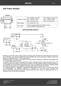 UHF Power Module  IW2792