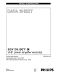 DATA  SHEET BGY135; BGY136 VHF power amplifier modules 1996 May 08