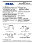 MIC5219 General Description Features 500mA-Peak Output LDO Regulator