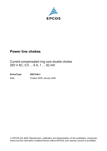 %BUB4IFFU Power line chokes Current-compensated ring core double chokes