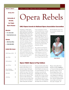 UNLV Opera travels to National Opera Association Convention