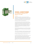 SIGNAL CONDITIONER Low Voltage DC Operated LVDT MACRO LVC-2500