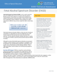 Fetal Alcohol Spectrum Disorder (FASD) ESSU Technical Assistance Key Facts