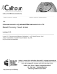 Macroeconomic Adjustment Mechanisms in An Oil Based Economy: Saudi Arabia Looney, R.E.