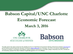 Babson Capital/UNC Charlotte Economic Forecast March 3, 2016