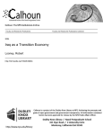 Iraq as a Transition Economy Looney, Robert Calhoun: The NPS Institutional Archive 2004