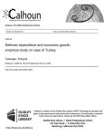 Defense expenditure and economic growth: empirical study on case of Turkey