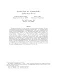 Optimal Fiscal and Monetary Policy Under Sticky Prices