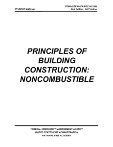PRINCIPLES OF BUILDING CONSTRUCTION: NONCOMBUSTIBLE