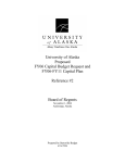 University of Alaska Proposed FY06 Capital Budget Request and FY06-FY11 Capital Plan