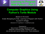 Learning to Program With Python – Part 3 Computer Graphics Using