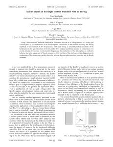 Kondo physics in the single-electron transistor with ac driving Peter Nordlander