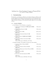 Syllabus for a Post Graduate Course in Physics(M.Sc) 1 Introduction