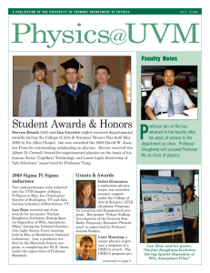 Physics UVM  P