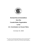 Revised Recommendations from the Coastal States Organization