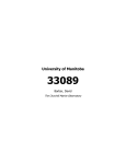 33089 University of Manitoba Barber, David The Churchill Marine Observatory