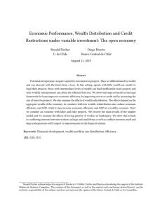 Economic Performance, Wealth Distribution and Credit