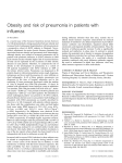 Obesity and risk of pneumonia in patients with influenza