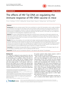 The effects of HIV Tat DNA on regulating the Open Access
