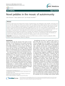Novel pebbles in the mosaic of autoimmunity Open Access Carlo Perricone