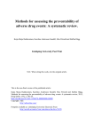 Methods for assessing the preventability of Linköping University Post Print