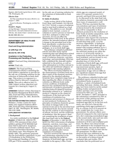 45280 Federal Register for the safe use of ionizing radiation for Salmonella