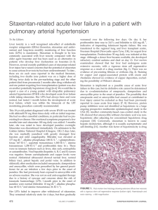 Sitaxentan-related acute liver failure in a patient with pulmonary arterial hypertension